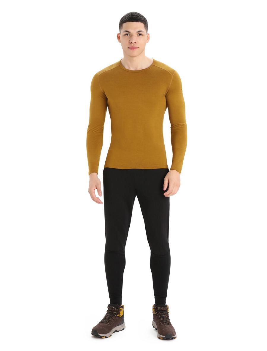 Base Layers Icebreaker Merino 260 Tech Long Sleeve Crewe Thermal Top Męskie Brązowe | PL 1553VRWD